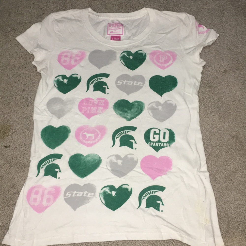 Pink Michigan State Tee